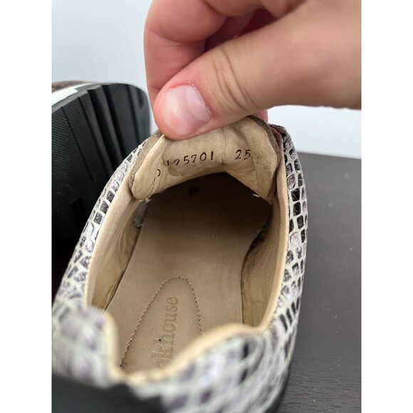 Buckhouse Sneaker Dominy 100% Cowhide Lining Snakeskin Sonnie Style Women Size 8 - Picture 4 of 9